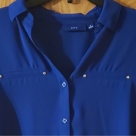 Apt. 9 Collared, Button Down Blouse - Picture 8 of 11